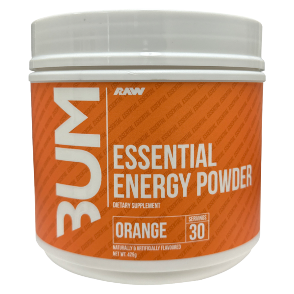 CBUM Essential Energy Powder Packaging Orange 30 Serve