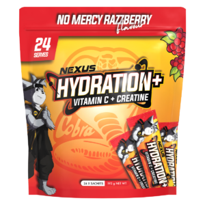 Image of Packaging of Nexus Hydration 24Serve NoMercy Razzberry