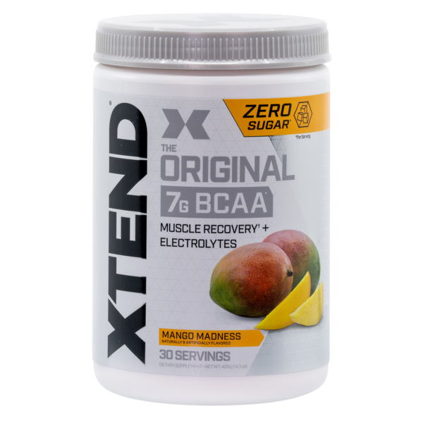 Xtend BCAA Supplement – 30 Serves packaging Mango flavour